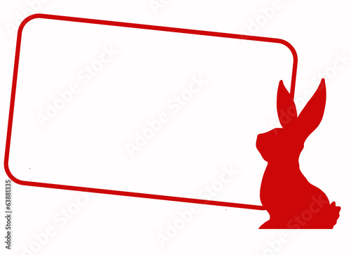 Osterkarte Hase Bunny Card
