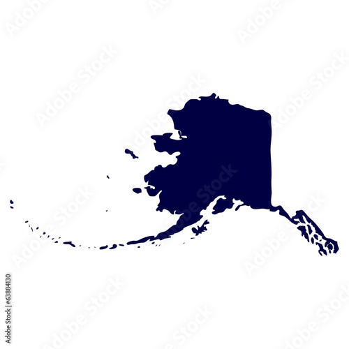 Map of the U.S. state of Alaska