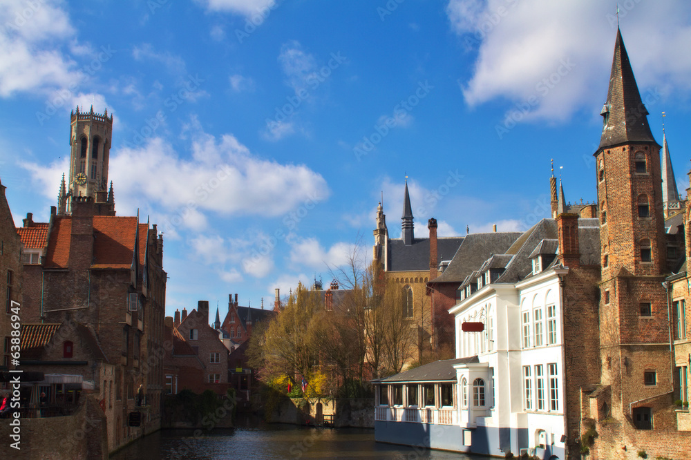 Fototapeta premium Typical view of Brugge, Belgium