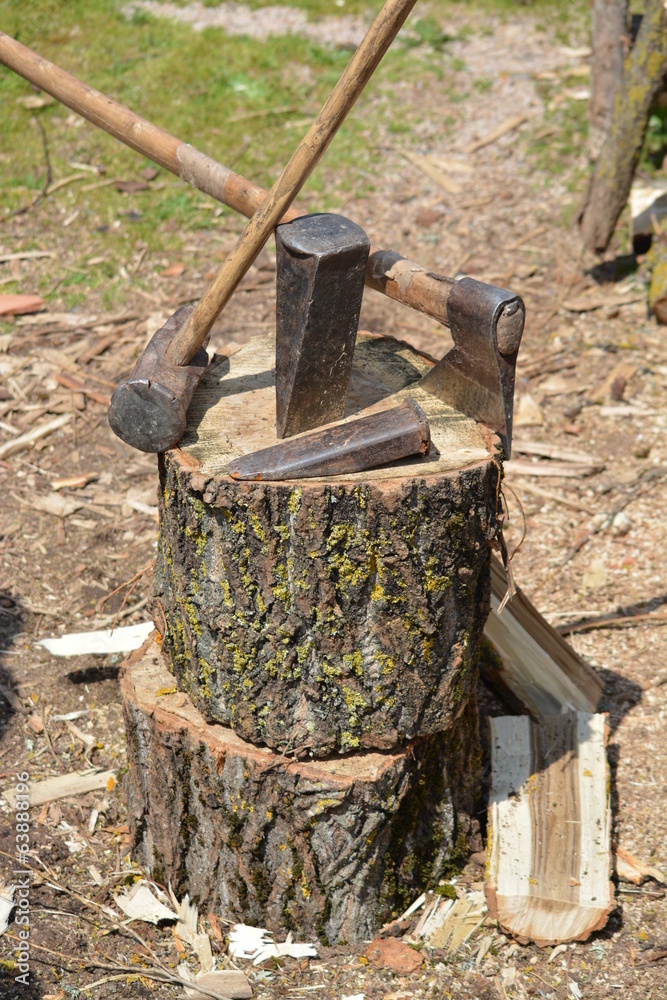 herramientas para cortar madera Stock Photo | Adobe Stock