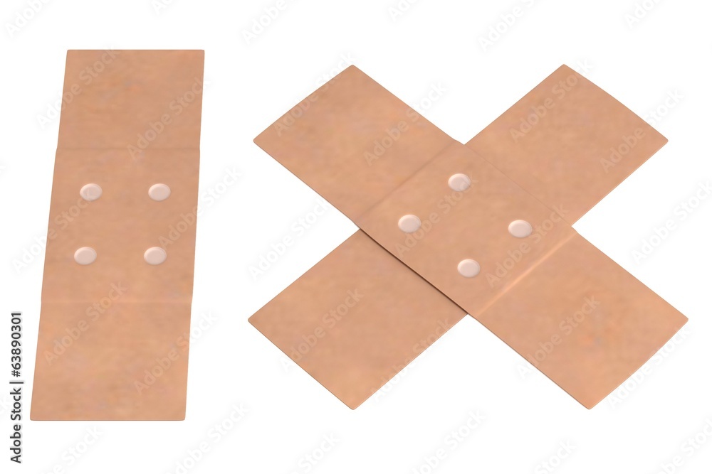 realistic 3d render of plaster