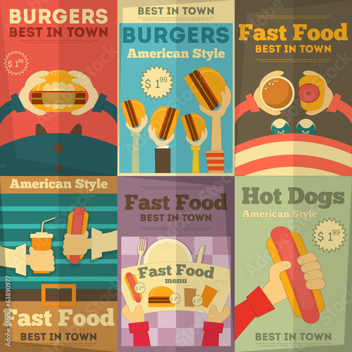 fast food posters collection