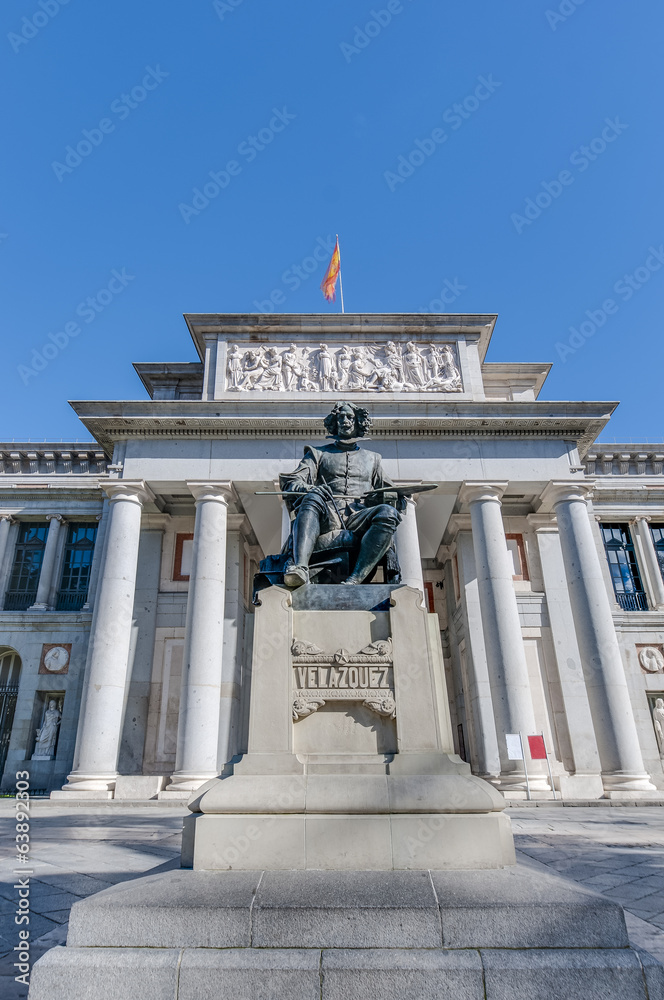 Naklejka premium Prado Museum in Madrid, Spain