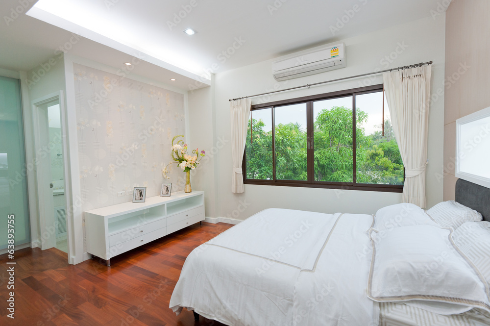 Fototapeta premium Modern bedroom interior