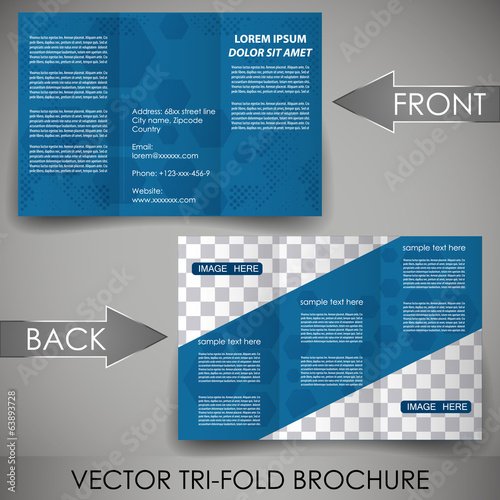 Business flyer template, corporate brochure, cover design