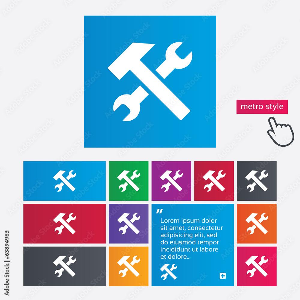 Repair tool sign icon. Service symbol. Repair tool sign icon. Service symbol.