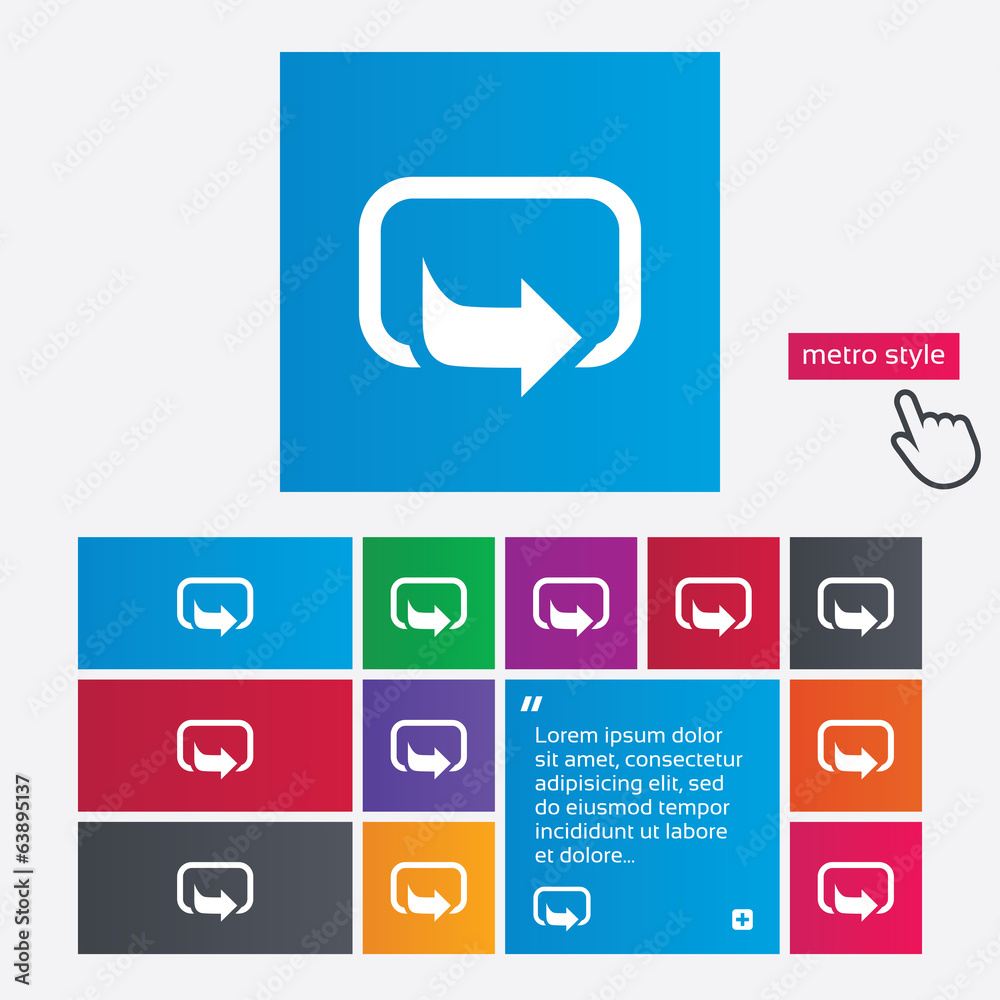 Action sign icon. Share symbol.