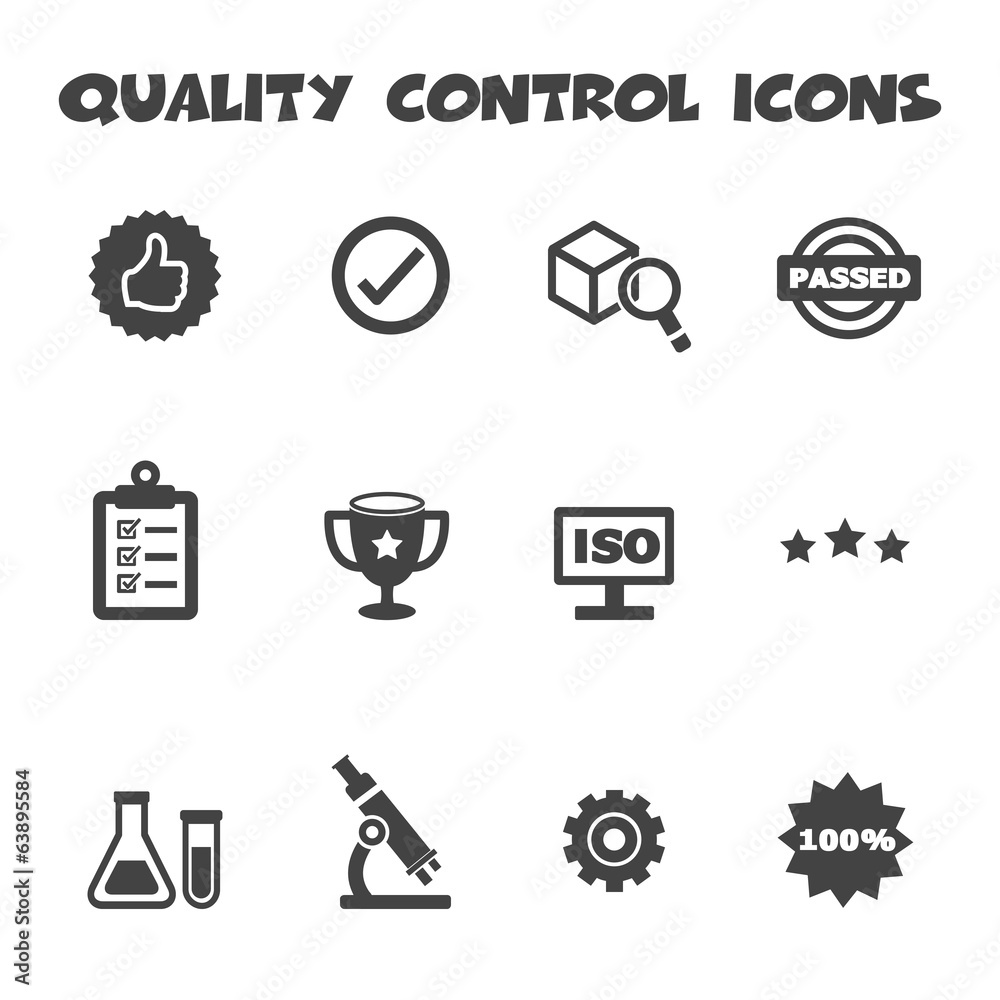 quality control icons quality control icons