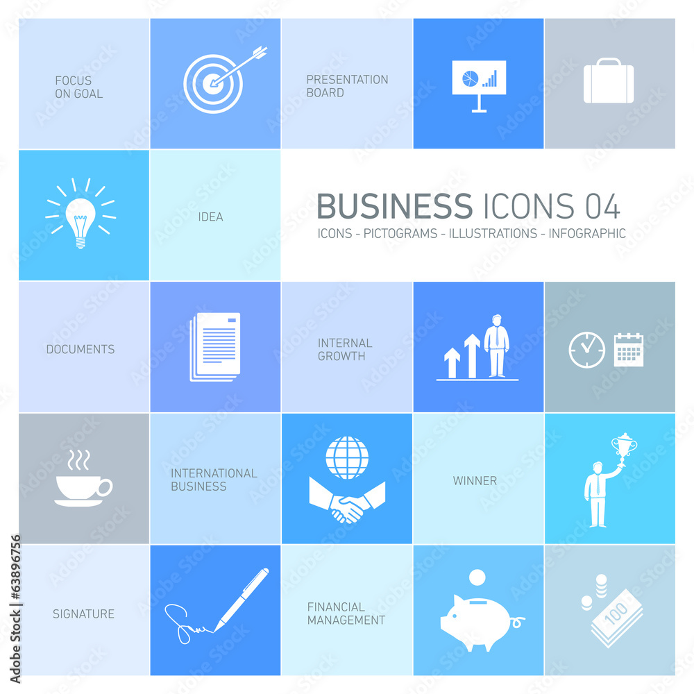 vector bussines icons set vector bussines icons set