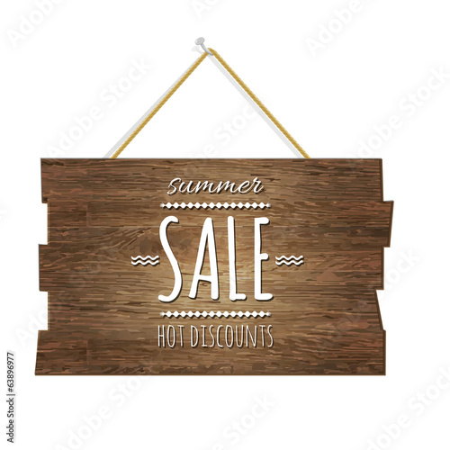 Summer Sale Wooden Board
