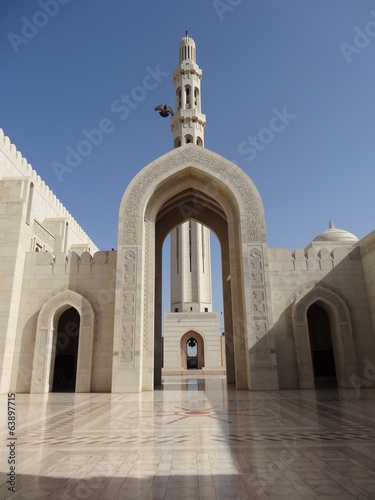 Sultan Qaboos Qabus Grand Mosque Mosquée Muscat Mascate Oman