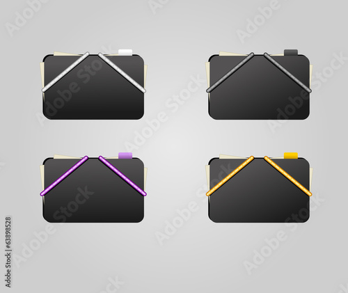 Carpeta estudiante color plano 02