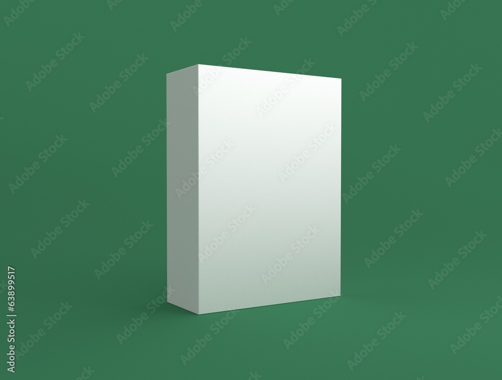 Box auf grünem Hintergrund Box auf grünem Hintergrund