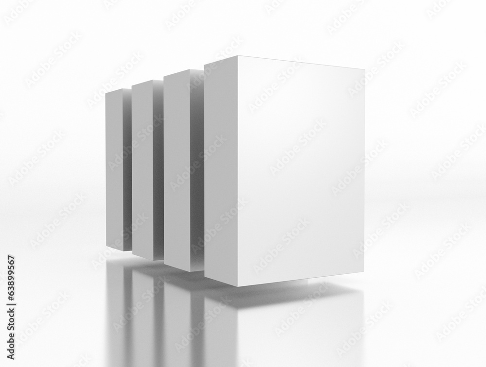 Boxen schwebend auf weißem Hintergrund Boxen schwebend auf weißem Hintergrund