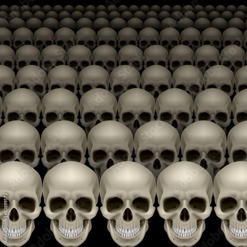 Rows of skulls