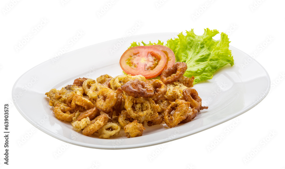 Fried squid rings