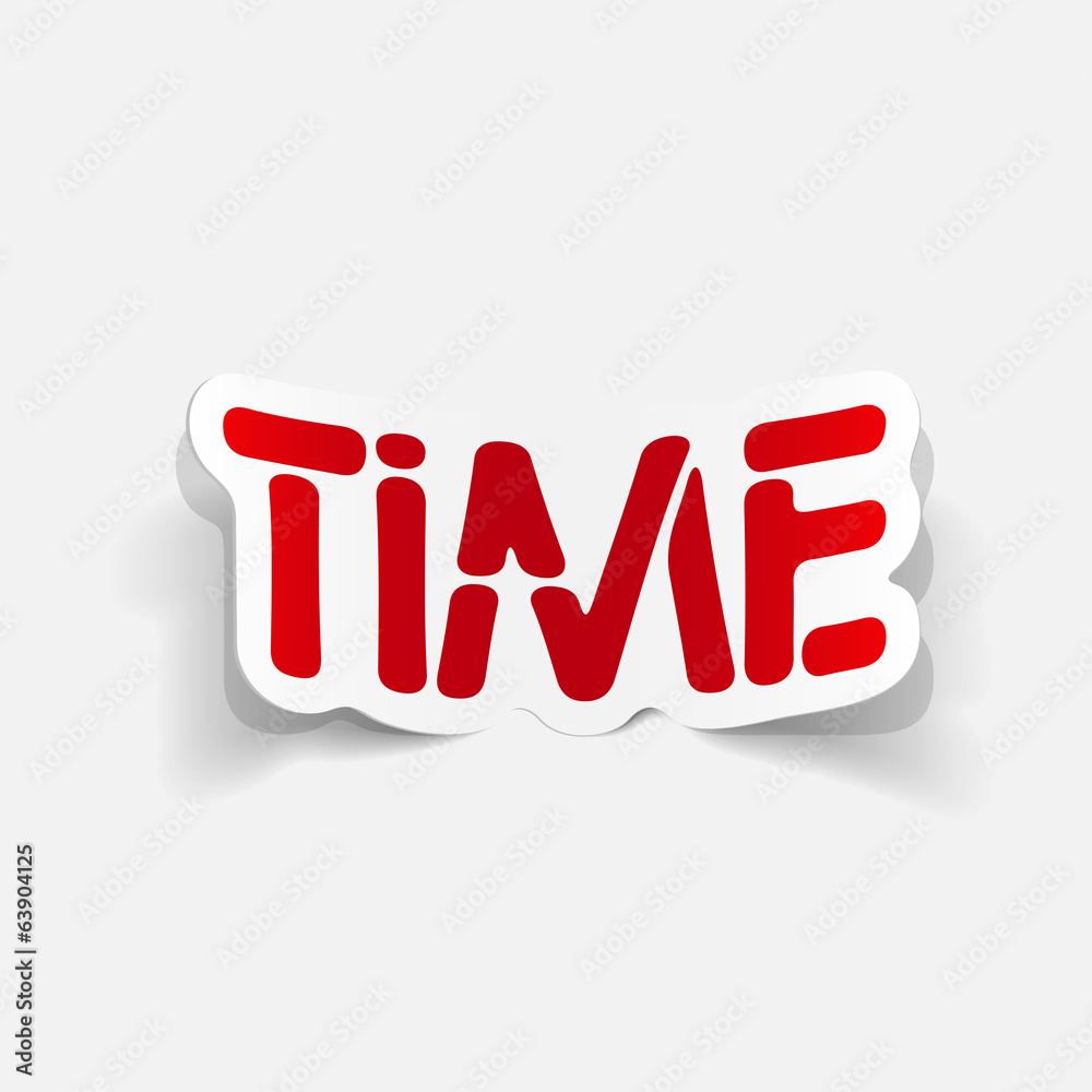 realistic design element: TIME
