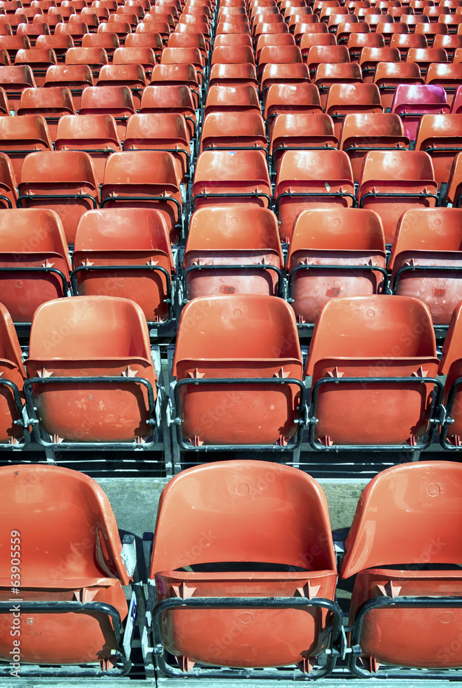 Fototapeta premium rows of chairs