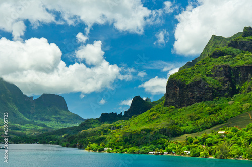 Paradise view of Moorea Islands, Cook's Bay, French Polynesia