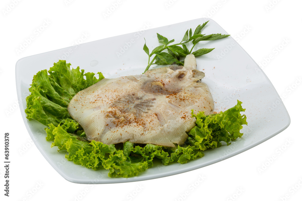 Grilled ray fish Grilled ray fish