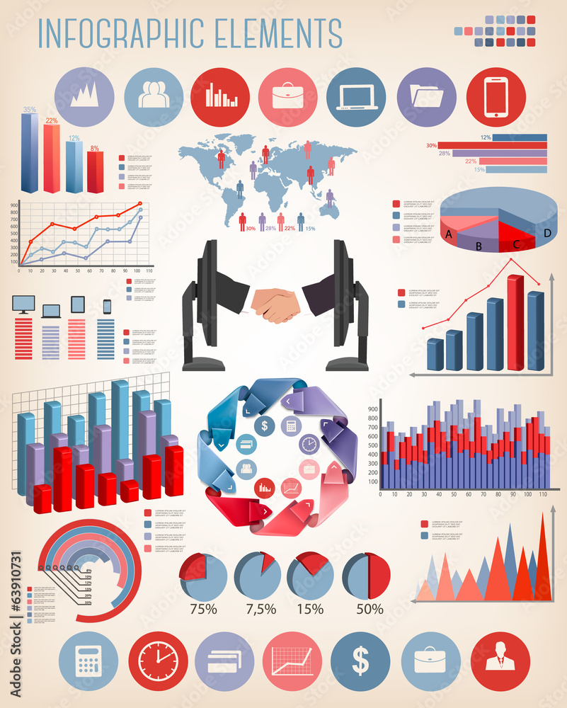 Business infographics template. Vector. Business infographics template. Vector.