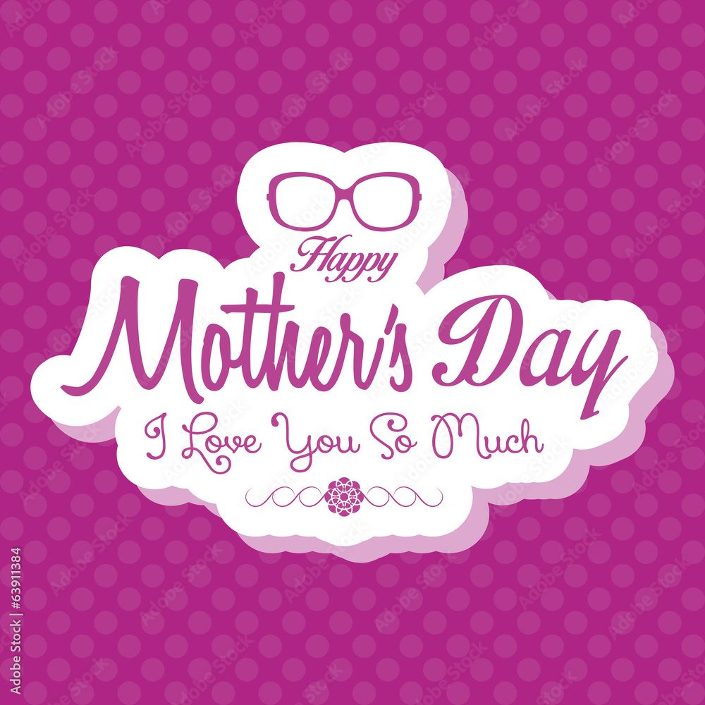 Happy Mothers's Day Template Card Background