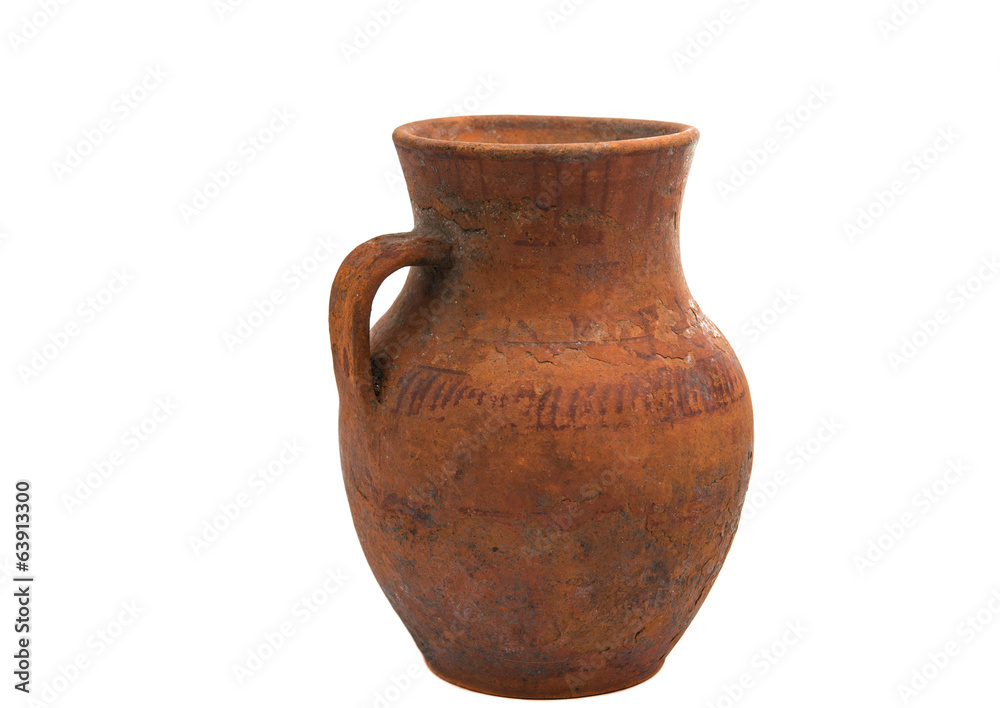 old clay jug