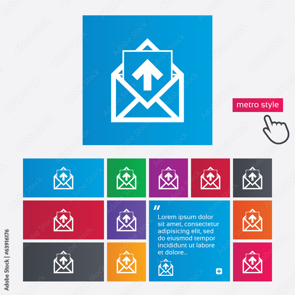 Mail icon. Envelope symbol. Outbox message sign Mail icon. Envelope symbol. Outbox message sign