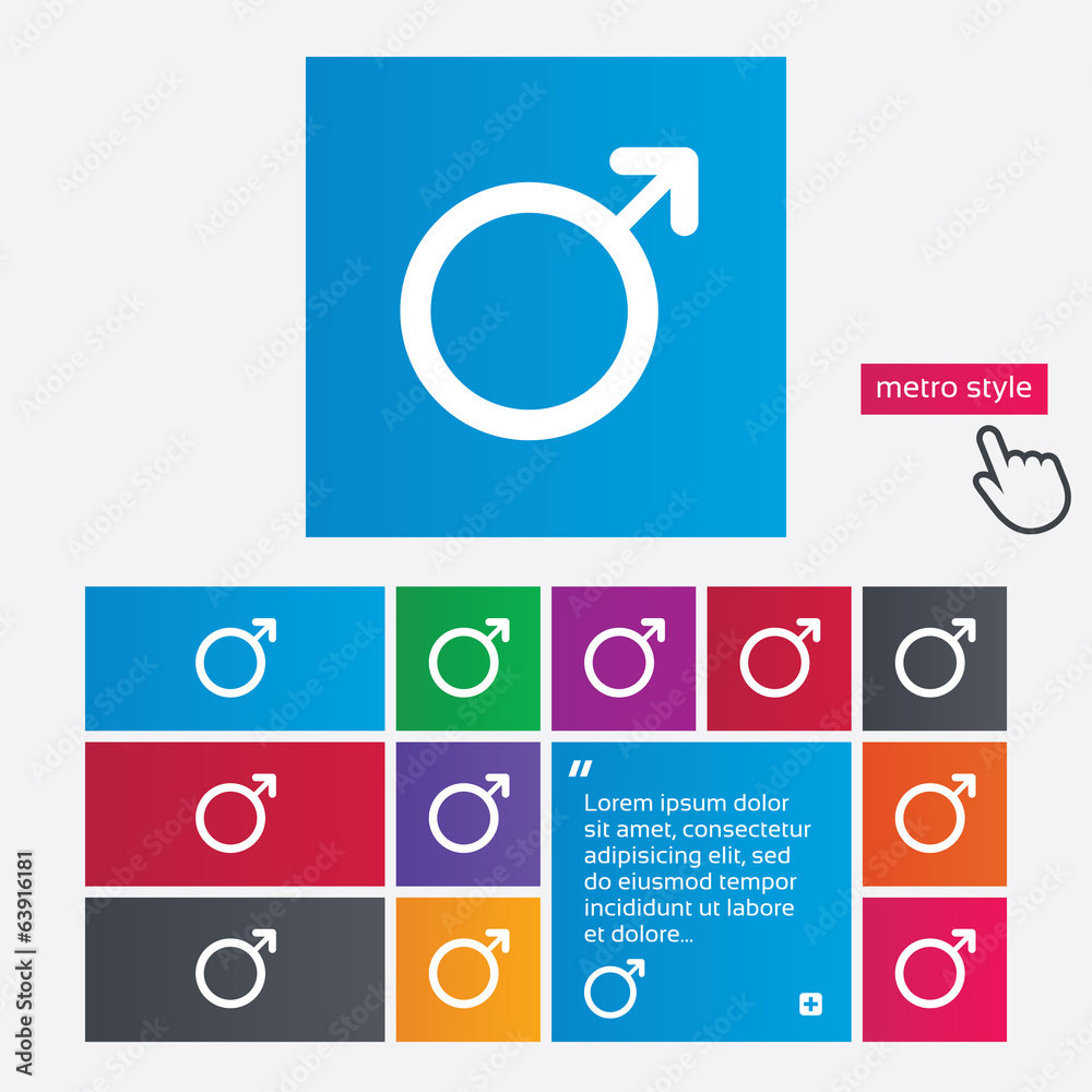 Male sign icon. Male sex button. Male sign icon. Male sex button.