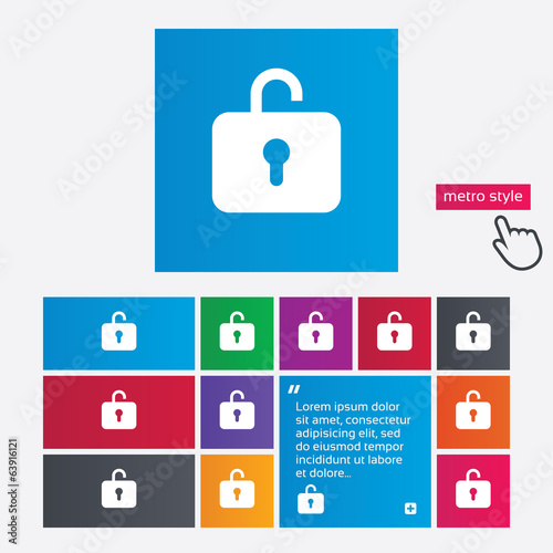 Lock sign icon. Login symbol.