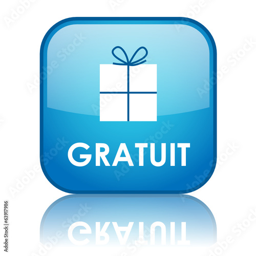 Bouton Web "GRATUIT" (prix marketing publicité soldes tampon)