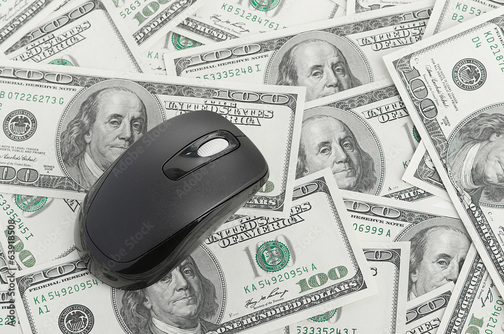 US Dollars and Computer Mouse