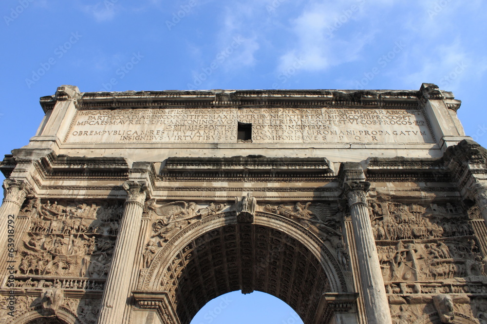Obraz premium Arch of Septimius Severus in Rome, Italy