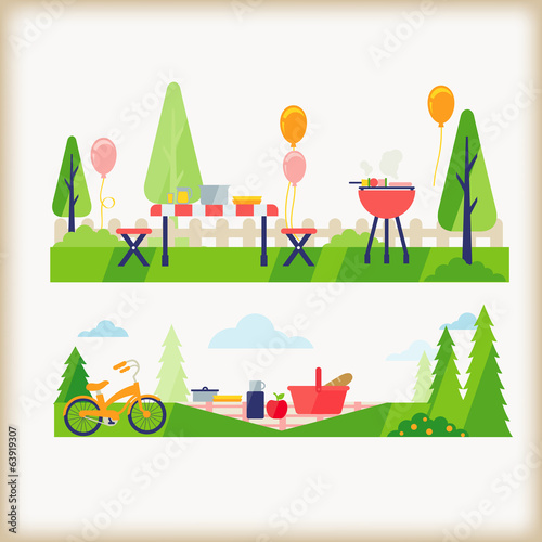 backyard bbq and picnic in the park