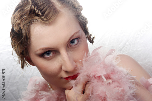 Portrait of an tractive elegant young woman.