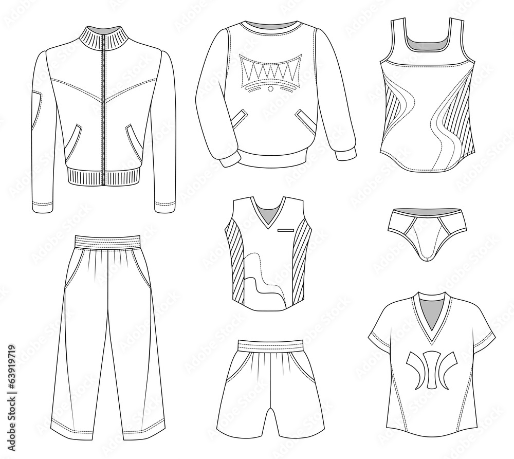 Man set tricot clothes