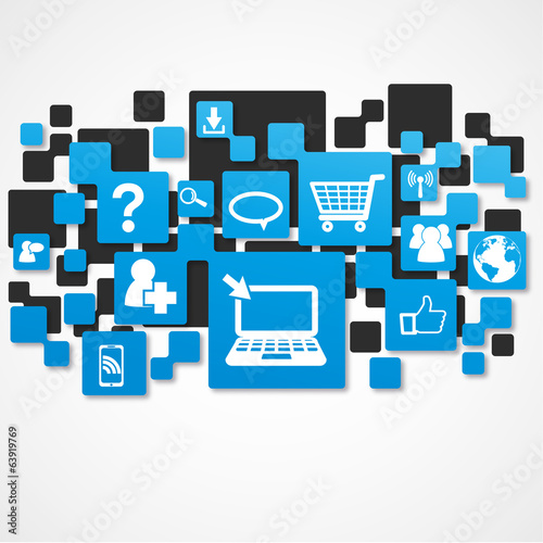 fond abstrait-internet