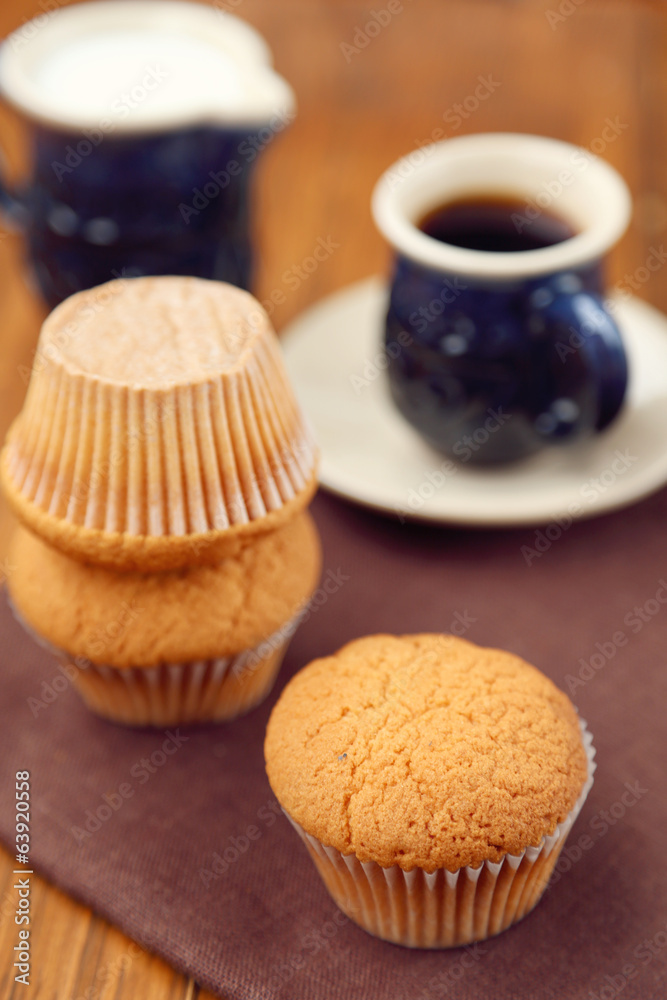 muffin with coffee muffin with coffee