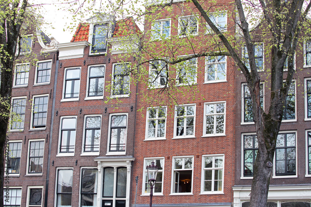 Typical architecture in Amsterdam, Netherlands