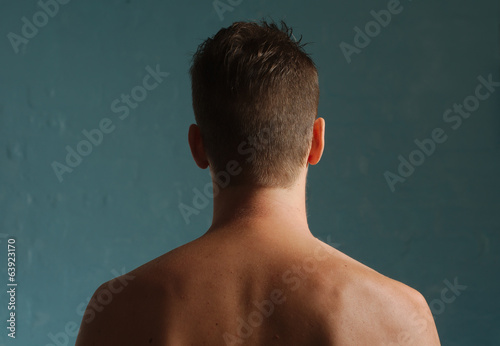 Man head and back from behind