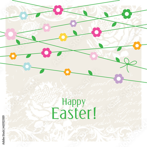 Easter card - greeting card with copy space