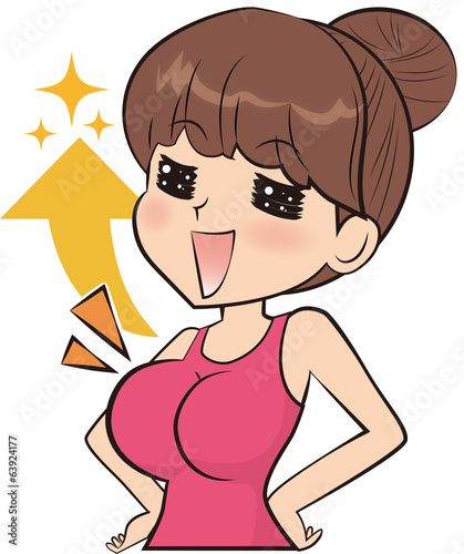 バストが大きな女性