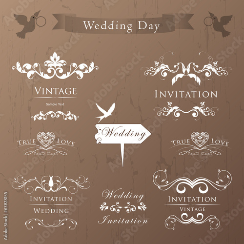 Wedding Vintage Invitation Collection