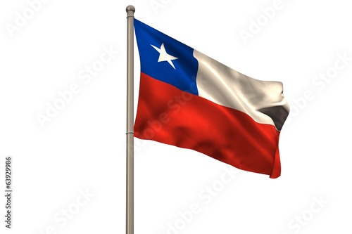 Free Download Digitally generated chile national flag - GFXLoad