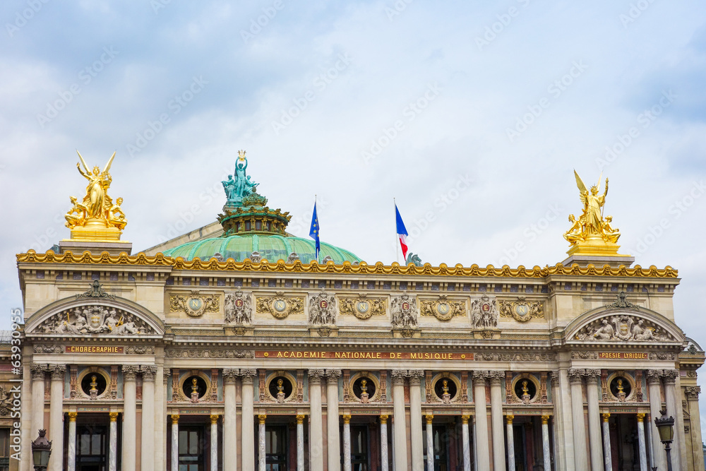 The Opera Garnier in paris France