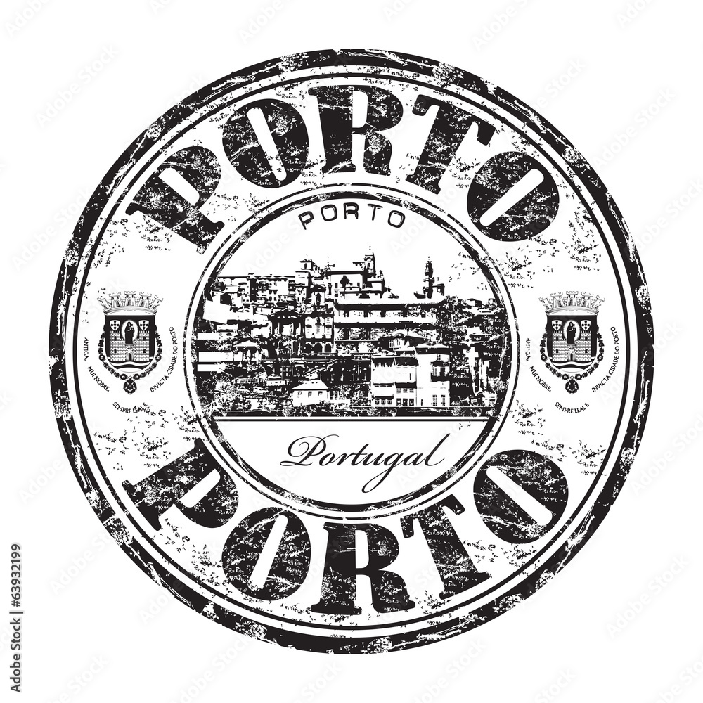 Porto grunge rubber stamp Stock Vector | Adobe Stock