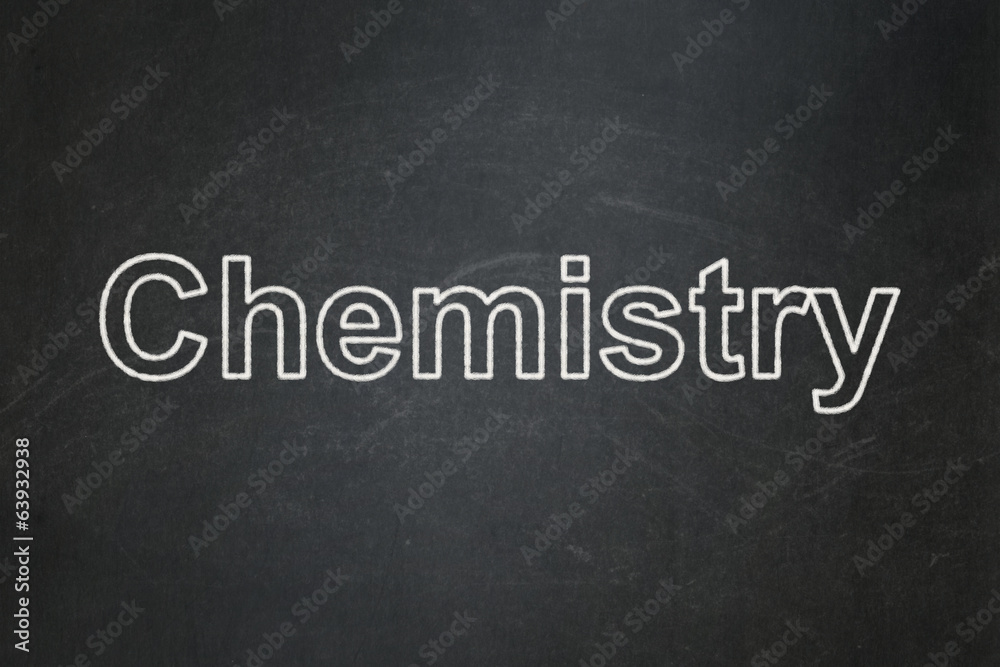 Education concept: Chemistry on chalkboard background Education concept: Chemistry on chalkboard background