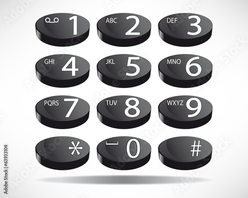 Telephone keypad