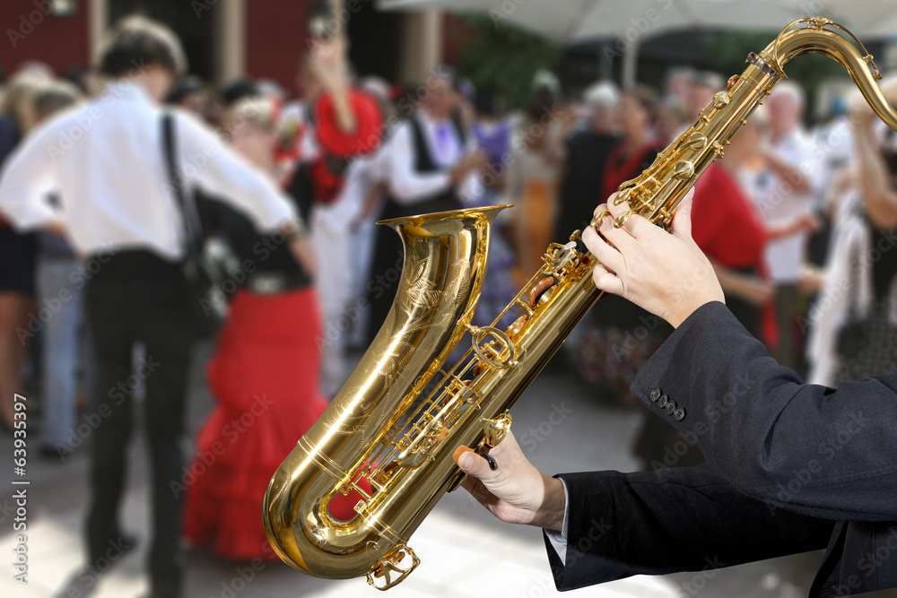 Obraz premium Saxophonist