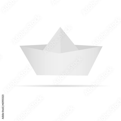 boat made       of paper vector